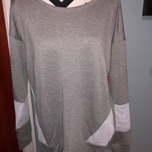 Sweater with Mesh Sleeves